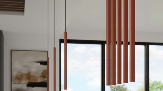 Miniaturka 10 - Lampa wisząca VARIO 1 ochra czerwona