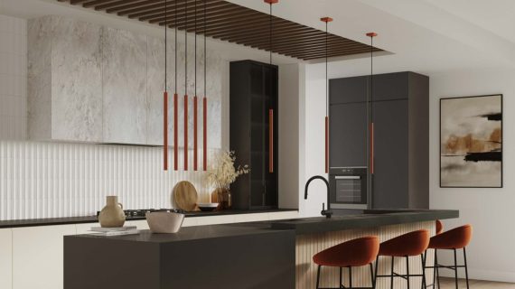 Miniaturka 8 - Lampa wisząca VARIO 2 ochra czerwona