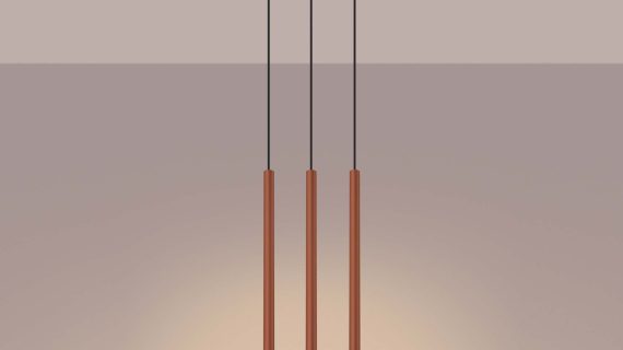 Miniaturka 3 - Lampa wisząca VARIO 3 ochra czerwona