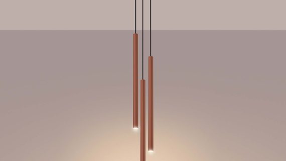 Miniaturka 3 - Lampa wisząca VARIO 3P ochra czerwona