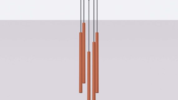 Miniaturka 2 - Lampa wisząca VARIO 5P ochra czerwona