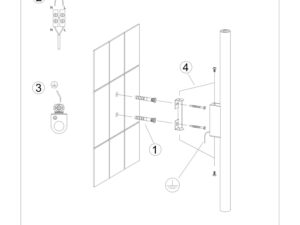 Miniaturka 7 - Instrukcja montażu kinkieta cylindrycznego ściennego