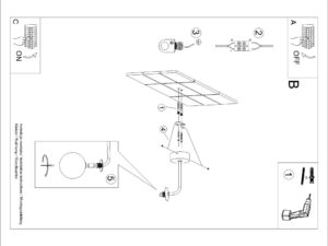 Miniaturka 6 - Gniazdo G9 kinkietu białego z oznaczeniem LED MAX 8W zbliżenie