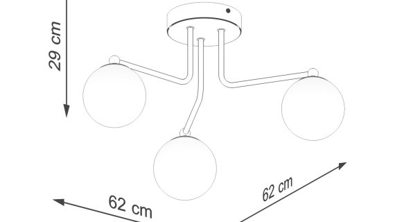 Miniaturka 7 - Żyrandol ASTROL 3 biały
