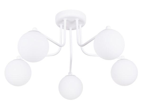 Żyrandol ASTROL 5 biały