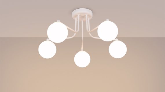 Miniaturka 2 - Żyrandol ASTROL 5 biały