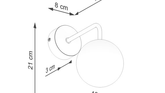 Miniaturka 8 - Kinkiet ASTROL 1 czarny