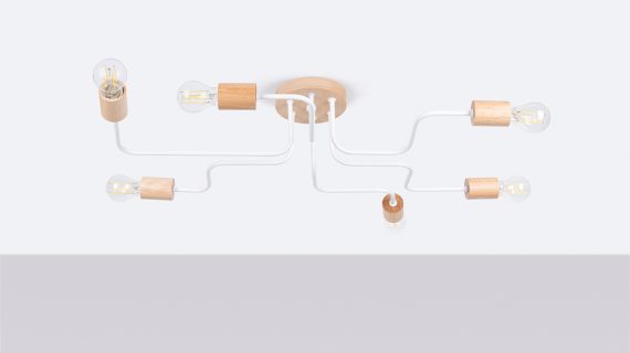 Miniaturka 1 - Żyrandol TIMBRA 6 biały