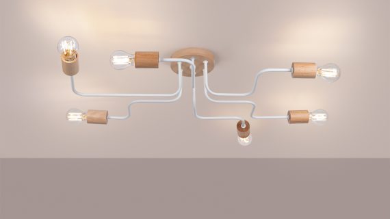 Miniaturka 2 - Żyrandol TIMBRA 6 biały