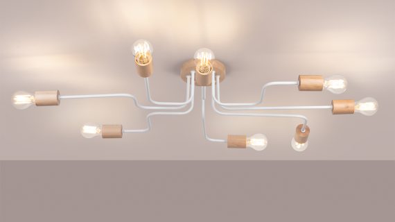 Miniaturka 2 - Żyrandol TIMBRA 8 biały