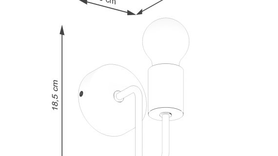Miniaturka 8 - Kinkiet TIMBRA czarny