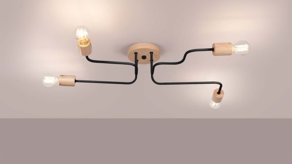 Miniaturka 2 - Żyrandol TIMBRA 4 czarny