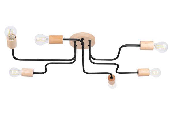 Żyrandol TIMBRA 6 czarny