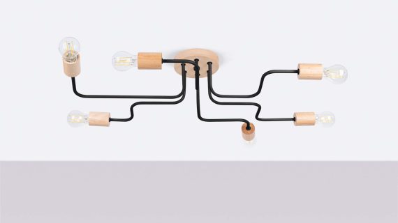 Miniaturka 1 - Żyrandol TIMBRA 6 czarny