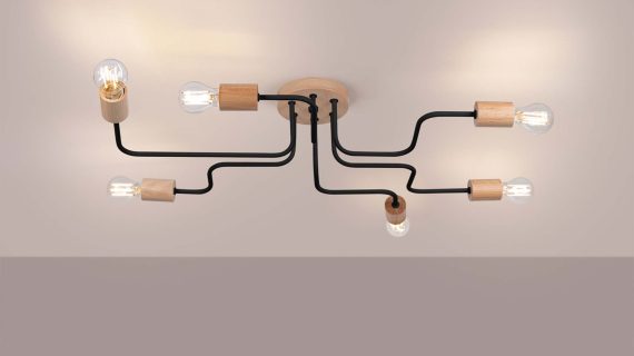 Miniaturka 2 - Żyrandol TIMBRA 6 czarny