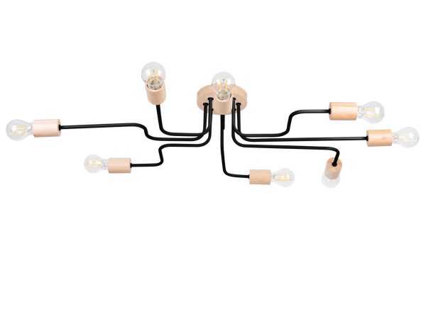 Żyrandol TIMBRA 8 czarny