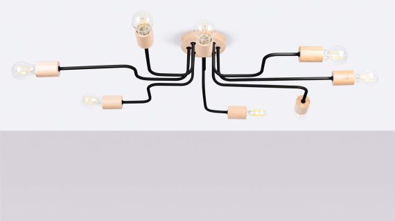 Miniaturka 1 - Żyrandol TIMBRA 8 czarny