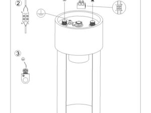 Miniaturka 9 - Instrukcja montażu plafonu sufitowego białego z obrotowym kloszem
