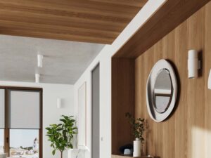 Miniaturka 11 - Kinkiet sufitowy i ścienny biały w aranżacji nowoczesnego wnętrza