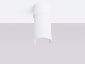 Miniaturka 2 - Kinkiet sufitowy biały jednopunktowy z obrotowym kloszem