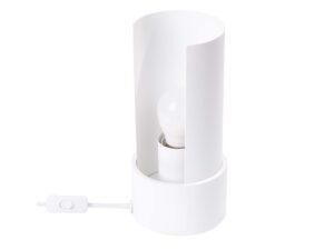 Miniaturka 13 - Lampka nocna biała z obrotowym kloszem cylindrycznym