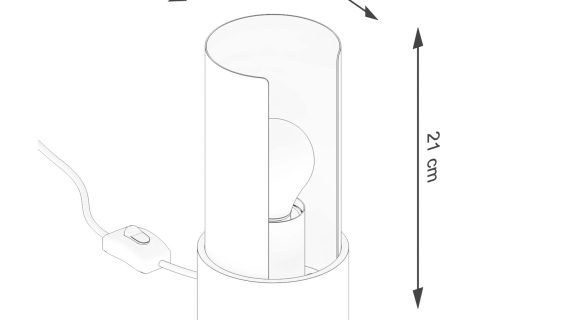 Miniaturka 9 - Lampa biurkowa FLASHO biała