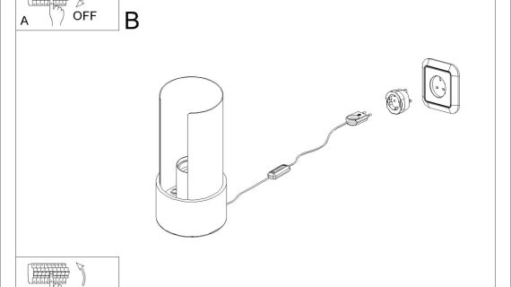 Miniaturka 10 - Lampa biurkowa FLASHO biała