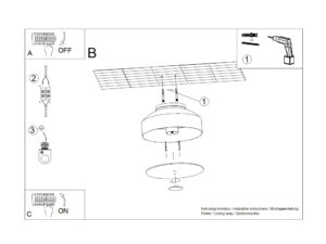 Miniaturka 9 - Plafon OMIRA biały
