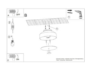 Miniaturka 8 - Plafon OMIRA czarny