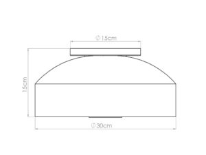 Miniaturka 7 - Plafon OMIRA zielony oliwkowy
