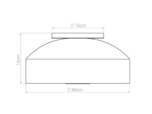 Miniaturka 7 - Plafon OMIRA ochra czerwona