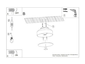 Miniaturka 8 - Plafon OMIRA ochra czerwona