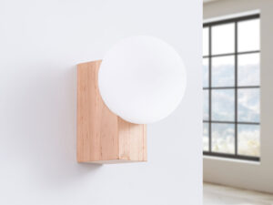 Miniaturka 1 - Kinkiet BOLDO naturalne drewno