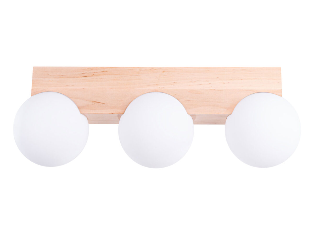 Plafon BOLDO 3 naturalne drewno