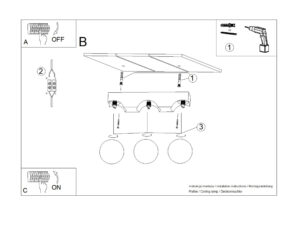 Miniaturka 9 - Plafon BOLDO 3 naturalne drewno