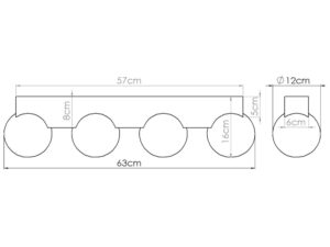Miniaturka 8 - Plafon BOLDO 4 naturalne drewno