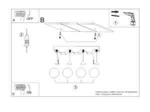 Miniaturka 9 - Plafon BOLDO 4 naturalne drewno