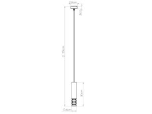 Miniaturka 10 - Lampa wisząca LAMIR 1 biały