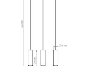 Miniaturka 8 - Lampa wisząca LAMIR 3L biały