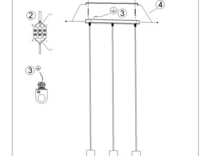 Miniaturka 9 - Lampa wisząca LAMIR 3L biały