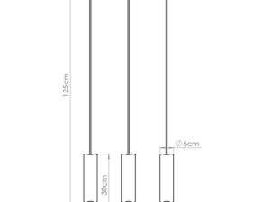 Miniaturka 9 - Lampa wisząca LIRIO 3L biały