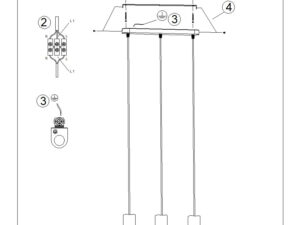 Miniaturka 10 - Lampa wisząca LIRIO 3L biały