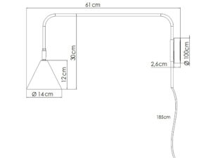 Miniaturka 9 - Kinkiet NOREN biały