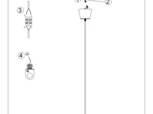 Miniaturka 10 - Lampa wisząca BIRNO ochra czerwona