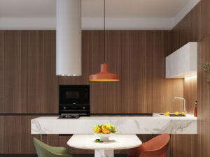 Miniaturka 11 - Lampa wisząca BIRNO ochra czerwona