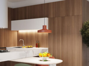 Miniaturka 12 - Lampa wisząca BIRNO ochra czerwona