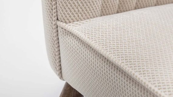 Miniaturka 13 - Krzesło ergonomiczne tapicerowane dębowe nogi Lab