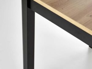 Miniaturka 5 - Stół z blatem dąb artisan na czarnych metalowych nogach