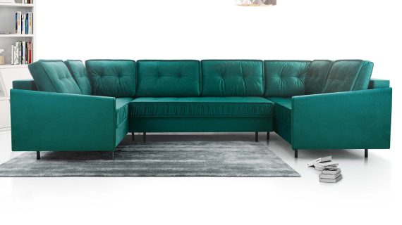 Miniaturka 15 - Narożnik Loftowy Rozkładany Z Pojemnikiem Flawka U