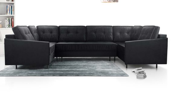 Miniaturka 16 - Narożnik Loftowy Rozkładany Z Pojemnikiem Flawka U